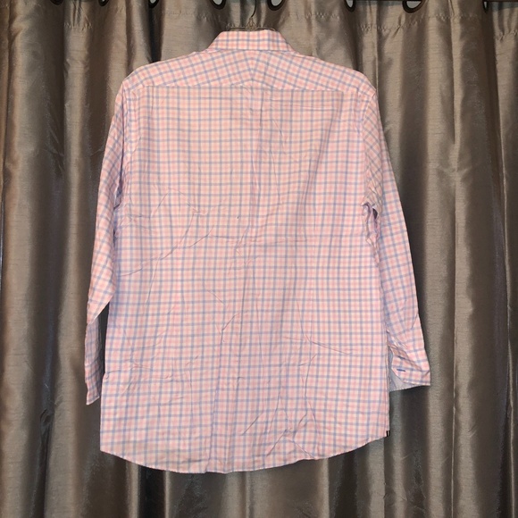 Black Brown 1826 Tattersall Blue&Pink Dress Shirt - Picture 2 of 6